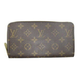 Louis Vuitton L zipper wallet canvas Monogram brown Wallet
